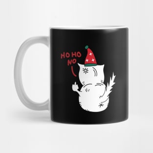 Grumpy christmas cat Mug